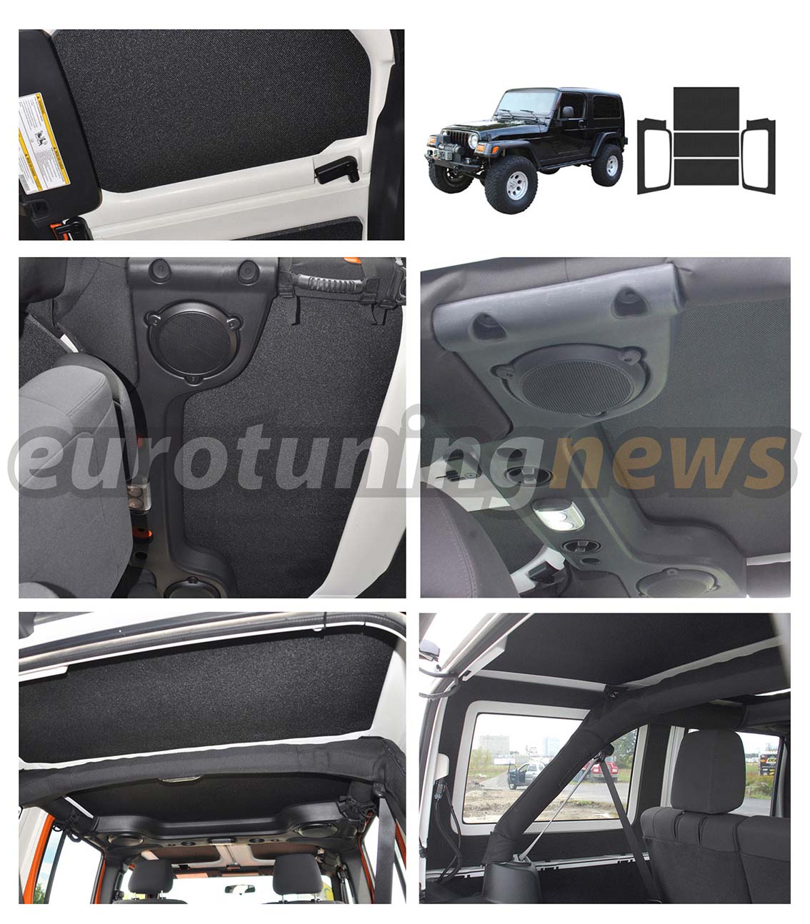 DEI Sound Deadening/Insulating Headliner Kit for Jeep LJ hardtops